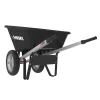 Husky 6 Cu. Ft. Poly Dual Wheel Wheelbarrow With Flat-Free Tires