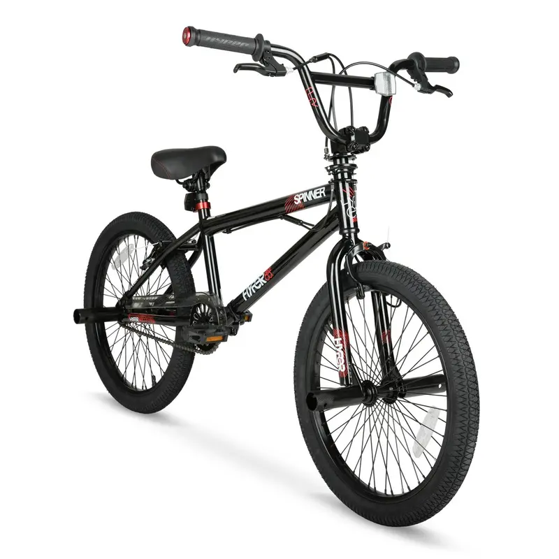 Hyper Bicycles Boys Spinner BMX Bike, 20 inch, Black, Steel Frame - HYP-T20-1100