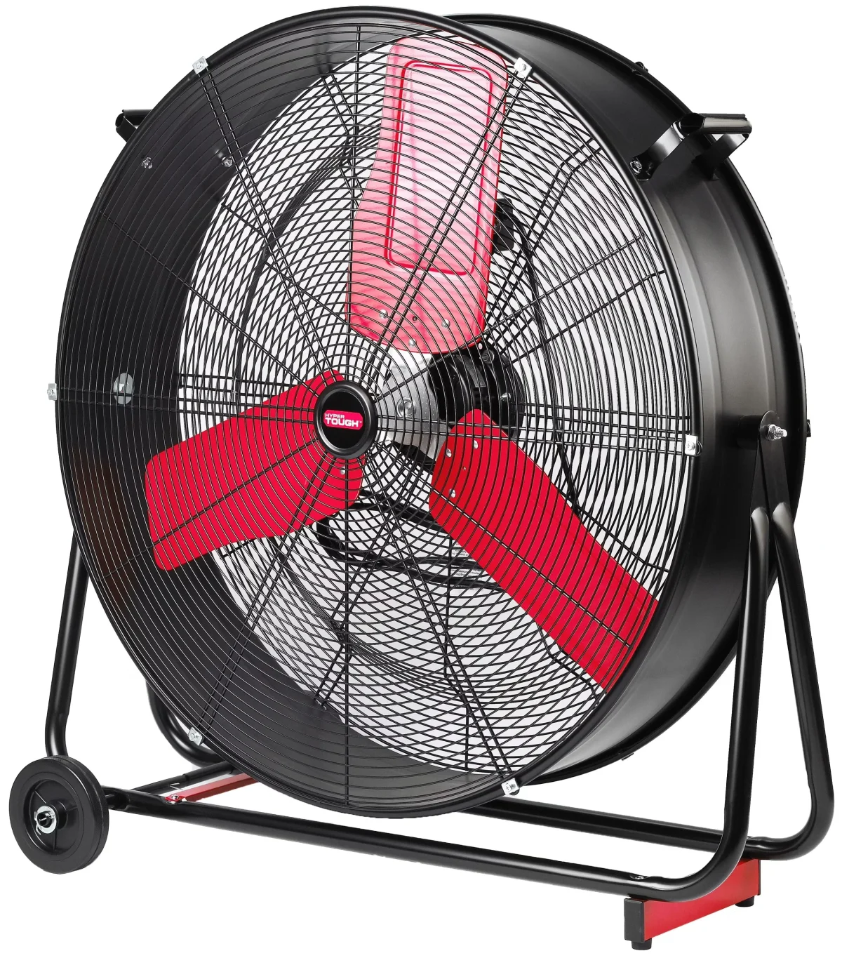 Hyper Tough 30 Inch 2-Speed Tilted Drum Fan Red & Black