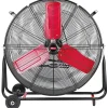 Hyper Tough 30 Inch 2-Speed Tilted Drum Fan Red & Black