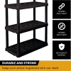Hyper Tough 5-Tier Shelving Unit, W36 x D18 x H74in, Black, Pack Of 2
