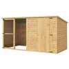 i.Pet Extra Large 2.28M Fir Wood Dog Kennel - Outdoor Pet Puppy Cabin Log