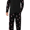 Iceglad Men's Pajamas Set Long Sleeve Sleepwear with Pockets Comfortable Lightweight Pjs Sets for Men
