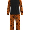 Iceglad Men's Pajamas Set Long Sleeve Sleepwear with Pockets Comfortable Lightweight Pjs Sets for Men