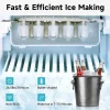 ICEPURE 3-in-1 Top Loading Water Dispenser With Ice Maker, 26.5lbs/24H, Black