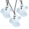 Indoor 10-Count Battery-Operated LED Ghost String Lights, Cool White, 4.5', Halloween by Way To Celebrate
