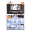 Indoor 10-Count Battery-Operated LED Ghost String Lights, Cool White, 4.5', Halloween by Way To Celebrate
