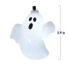 Indoor 10-Count Battery-Operated LED Ghost String Lights, Cool White, 4.5', Halloween by Way To Celebrate