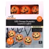 Indoor/Outdoor 10-Count LED Orange Pumpkin Lantern String Lights, Warm White, 6.5', Halloween by Way To Celebrate