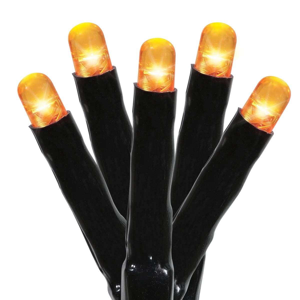Indoor/Outdoor 100-Count Battery-Operated LED 8-Function Micro String Lights, 33', Halloween by Way To Celebrate