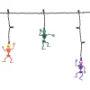 Indoor/Outdoor 30-Count LED Skeleton Icicle Lights, Purple and Warm White, 6', Halloween by Way To Celebrate