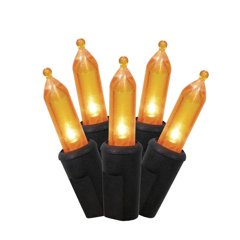 Indoor/Outdoor 50-Count LED Mini String Lights, 9.5', Halloween by Way To Celebrate