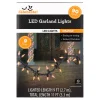 Indoor/Outdoor 90-Count LED Garland Lights, Orange, 9', Halloween by Way To Celebrate