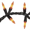 Indoor/Outdoor 90-Count LED Garland Lights, Orange, 9', Halloween by Way To Celebrate