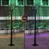 Indoor/Outdoor Battery-Operated 8-Function LED Color-Changing Willow Tree, Orange and Purple, 48", Halloween by Way To C