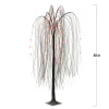 Indoor/Outdoor Battery-Operated 8-Function LED Color-Changing Willow Tree, Orange and Purple, 48", Halloween by Way To C