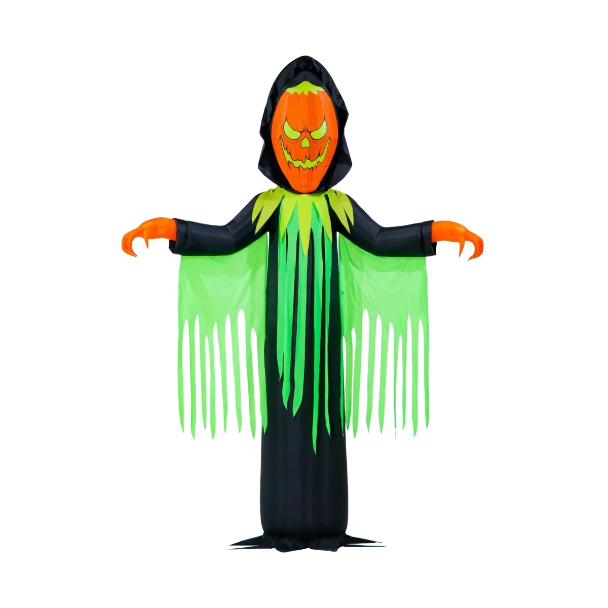 Inferno Pumpkin Reaper Airblown Yard Inflatable, Orange/Green/Black, 20', Halloween by Way To Celebrate
