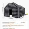Inflatable Nightclub Party Tent With Lights, 19.7 x 16.4 x 12 Ft