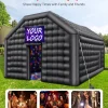 Inflatable Nightclub Party Tent With Lights, 19.7 x 16.4 x 12 Ft