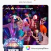 Inflatable Nightclub Party Tent With Lights, 19.7 x 16.4 x 12 Ft