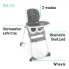 Ingenuity SmartClean Trio Elite 3-in-1 Convertible High Chair, Toddler Chair, And Booster Seat - Slate