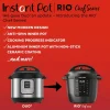 Instant Pot 6QT RIO Chef Series 7-in-1 Multi-Cooker, Black