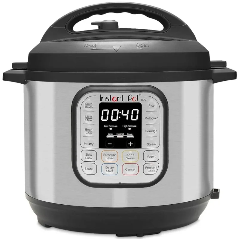 Instant Pot Duo Electric Pressure Cooker, 8 qt, Stainless Steel
