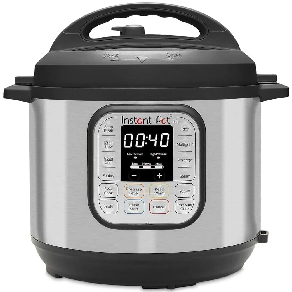 Instant Pot Duo Electric Pressure Cooker, 8 qt, Stainless Steel