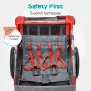 Instep 2-Child Bike Trailer, Steel Frame, 16-inch Tires, 80 lbs Capacity - Sync & Take 2