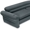 Intex Inflatable L-Shaped Corner Lounge Sofa, Gray, 2-Pack, 30 Inches - Built-In Cup Holders