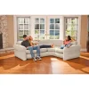 Intex Inflatable L-Shaped Corner Sofa With Cup Holders, Gray, 2-Pack