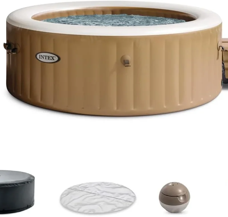 INTEX PureSpa Bubble Massage Spa Set, 4 Person, 77in x 28in - 28425EH
