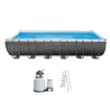 INTEX Ultra XTR Above Ground Pool 24ft x 12ft x 52in With 2 Floating Recliners And Mega Chill II Cooler