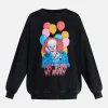 IT Women’s Pennywise Halloween Graphic Print Sweatshirt, Sizes XXS–XXL