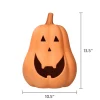 Jack-o'-Lantern Decoration, Terracotta, 13.5", Halloween by Way To Celebrate