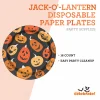 Jack-o'-Lantern Disposable Paper Plates, Multicolor, 8.5", 8 Count, Halloween by Way To Celebrate