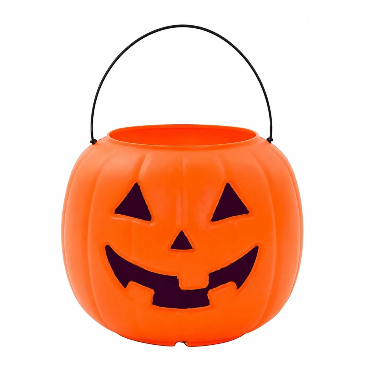 Jack-o'-Lantern Trick-or-Treat Pail, Orange, 8", Halloween by Way To Celebrate