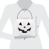 Jack-o'-Lantern Trick-or-Treat Pail, White, 8", Halloween by Way To Celebrate