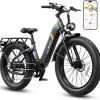 Jasion Electric Bike 1500W, 30+ MPH, 35-80 Miles, 26 in x 4 in Fat Tires - THUNDER