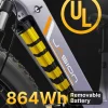 Jasion Electric Bike 1500W, 30+ MPH, 35-80 Miles, 26 in x 4 in Fat Tires - THUNDER