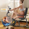 JEEKEE Recumbent Exercise Bike - 8-Level Magnetic Resistance, Black