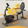 JEEKEE Recumbent Exercise Bike - 8-Level Magnetic Resistance, Black