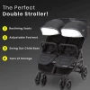 Jeep Destination Ultralight Side x Side Double Stroller, 80 Pounds Total - Destination