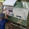 Jora 70 Gallon Dual-Chamber Tumbling Compost Bin With Tall Stand