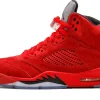 Jordan Brand Air Jordan 5 Retro Red Suede Sneakers