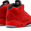 Jordan Brand Air Jordan 5 Retro Red Suede Sneakers