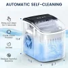 Joy Pebble Countertop Bullet Ice Maker With Handle, 9 Ice Cubes in 6 Mins, 26Lbs/24H