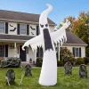 Joyfy 12ft Halloween Ghost Inflatable, Giant Ghosts inflatables with Build-in LEDs Outdoor Decorations, Blow Ups Hallowe