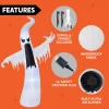 Joyfy 12ft Halloween Ghost Inflatable, Giant Ghosts inflatables with Build-in LEDs Outdoor Decorations, Blow Ups Hallowe