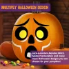 Joyfy 16 Faces Halloween Pumpkin Decorations Stickers Foam Craft Kit, 18 Sheets 16 Designs Halloween Party Favors for Ki